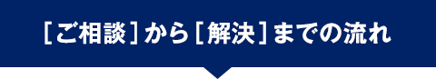 ご相談から解決までの流れ